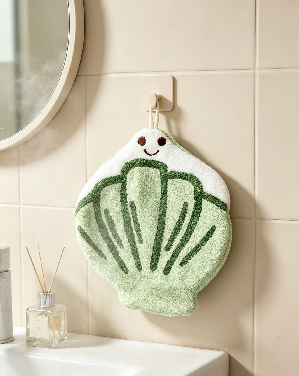 Towique Cabbage Shape Hand Towel – Plush Microfiber for Kitchen & Bath